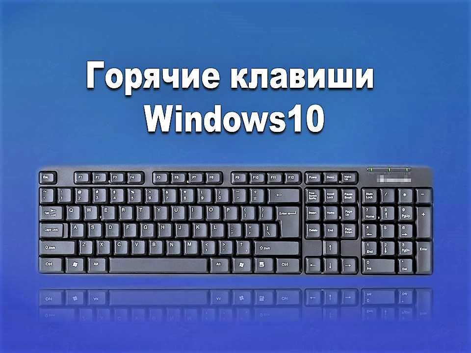 Горячие клавиши windows 10. сочетания с клавишей win и не только