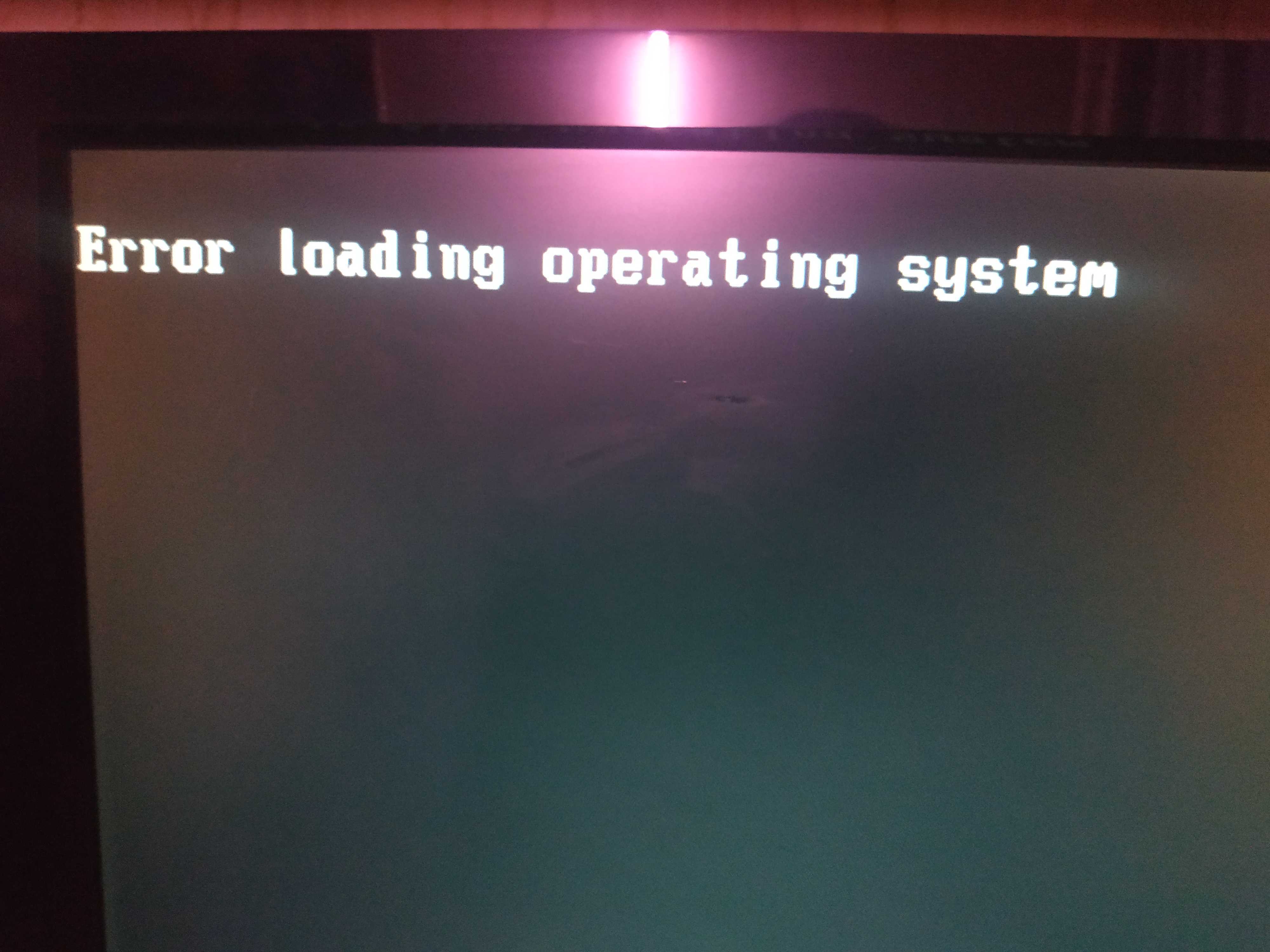 Операционная система не найдена - an operating system wasn't found