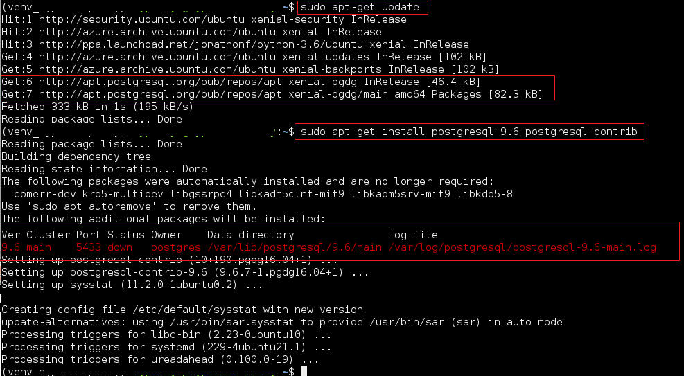 Работаем с postgresql (psql) через командную строку в linux