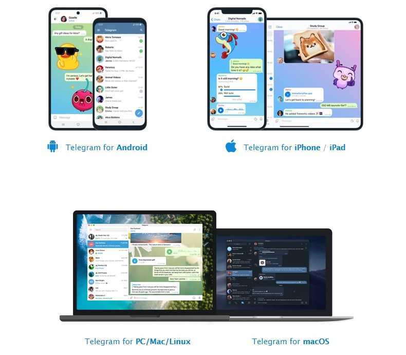 Установка мессенджера telegram для планшета на ios или android