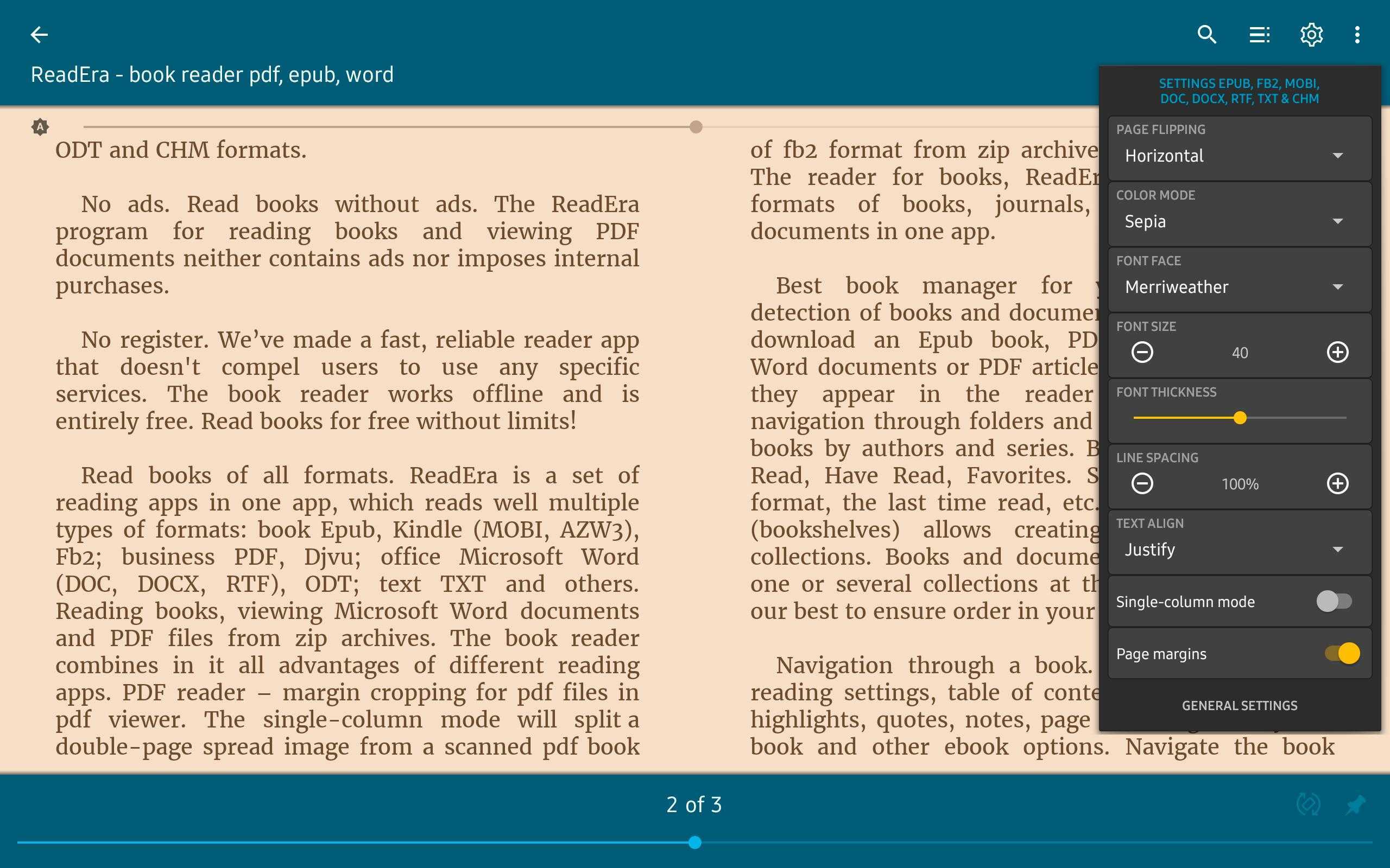 Среди читалок для Android приложение FBReader является одним из лучших С его помощью можно открыть любую книгу и настроить интерфейс под личные требования