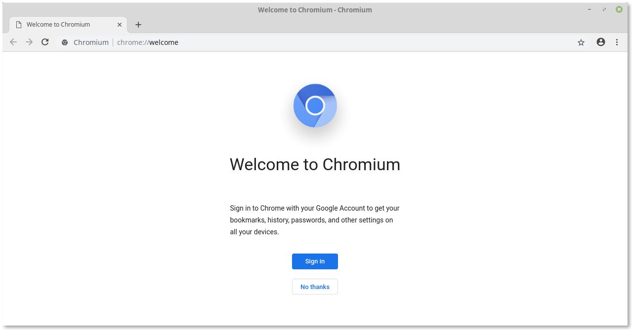 Браузер chromium