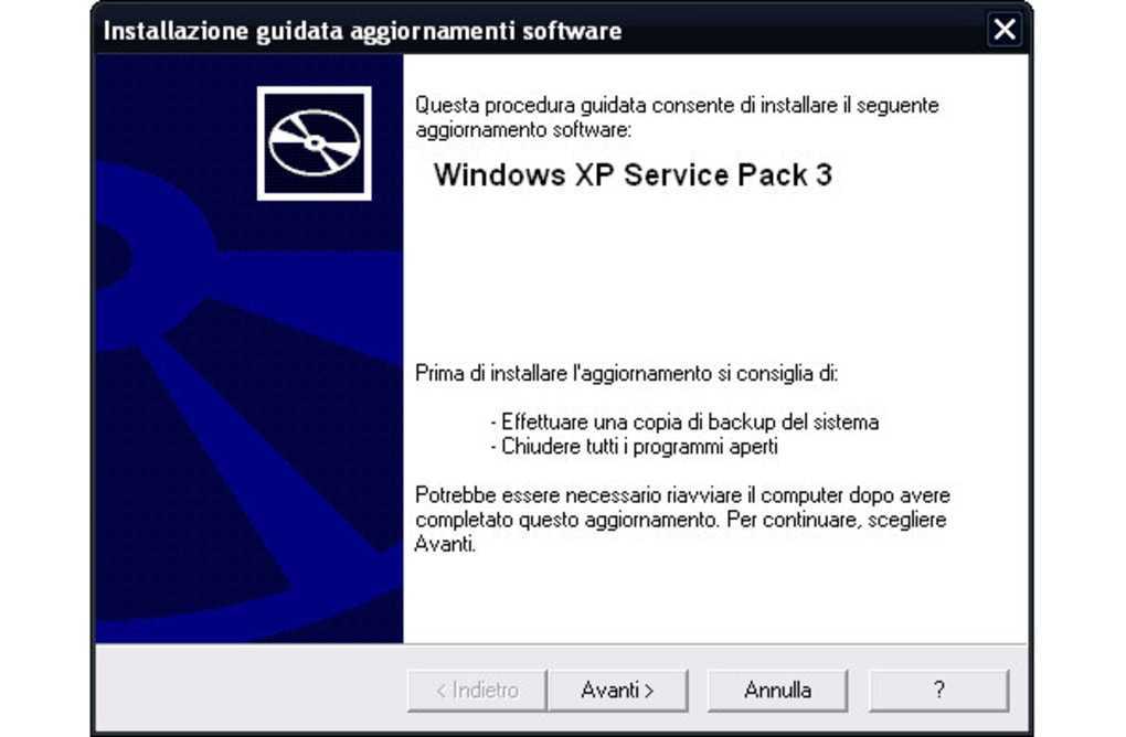 Скачать пакет обновлений для windows xp sp3