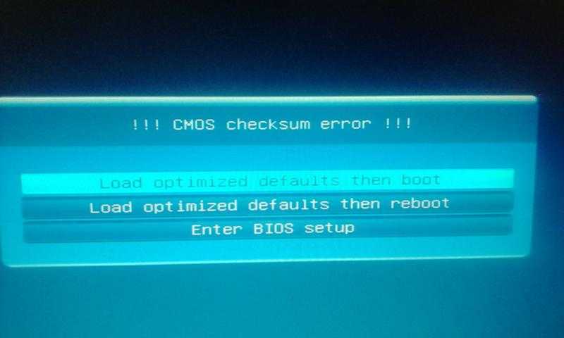 Cmos checksum error defaults loaded при загрузке
