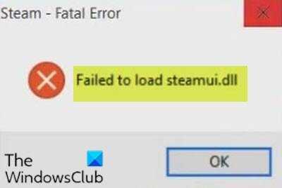 10 methods to fix steam failed to load steamui.dll error