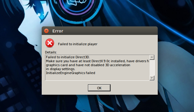 Как исправить ошибку «не удалось обнаружить устройство direct3d»