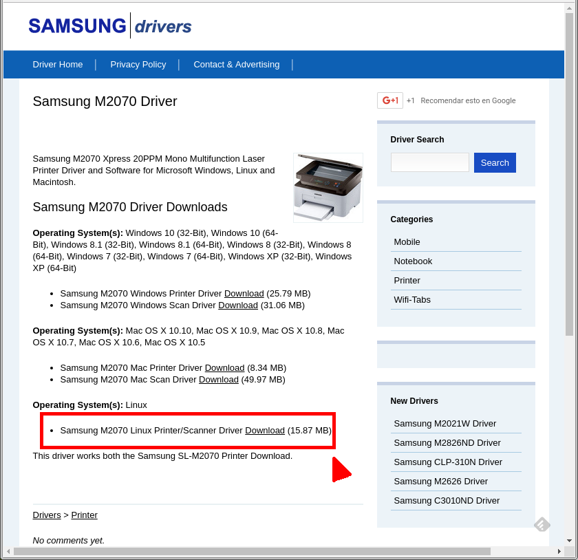 Samsung ml-1640 series загрузка драйверов для windows 10, 7, 8 / 8.1, vista (64/32 бит)