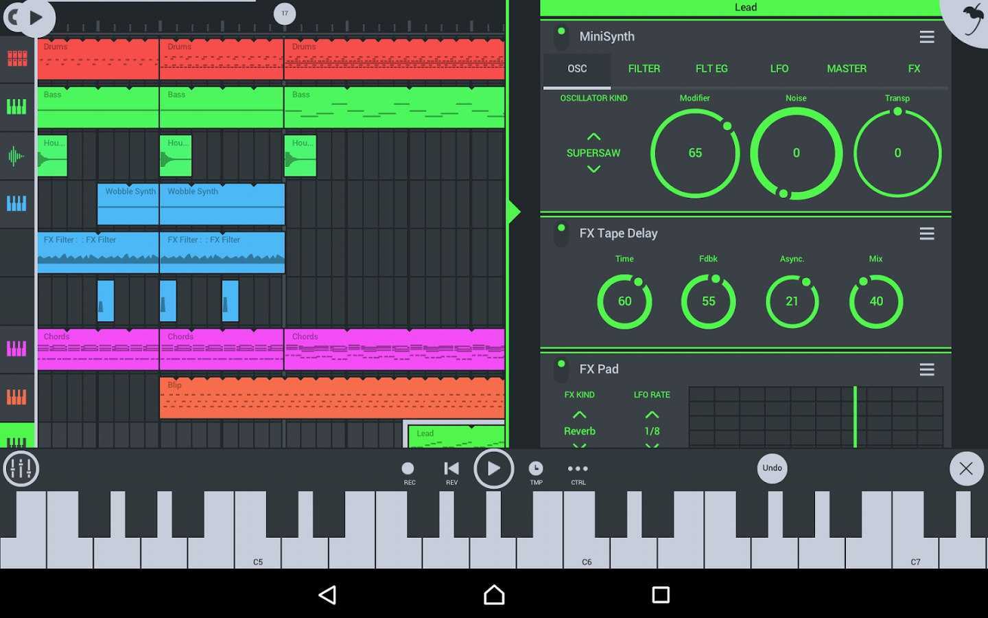 Android-устройства пригодятся и музыкантам – для этой платформы существует несколько приложений, которые позволяют записывать и редактировать песни