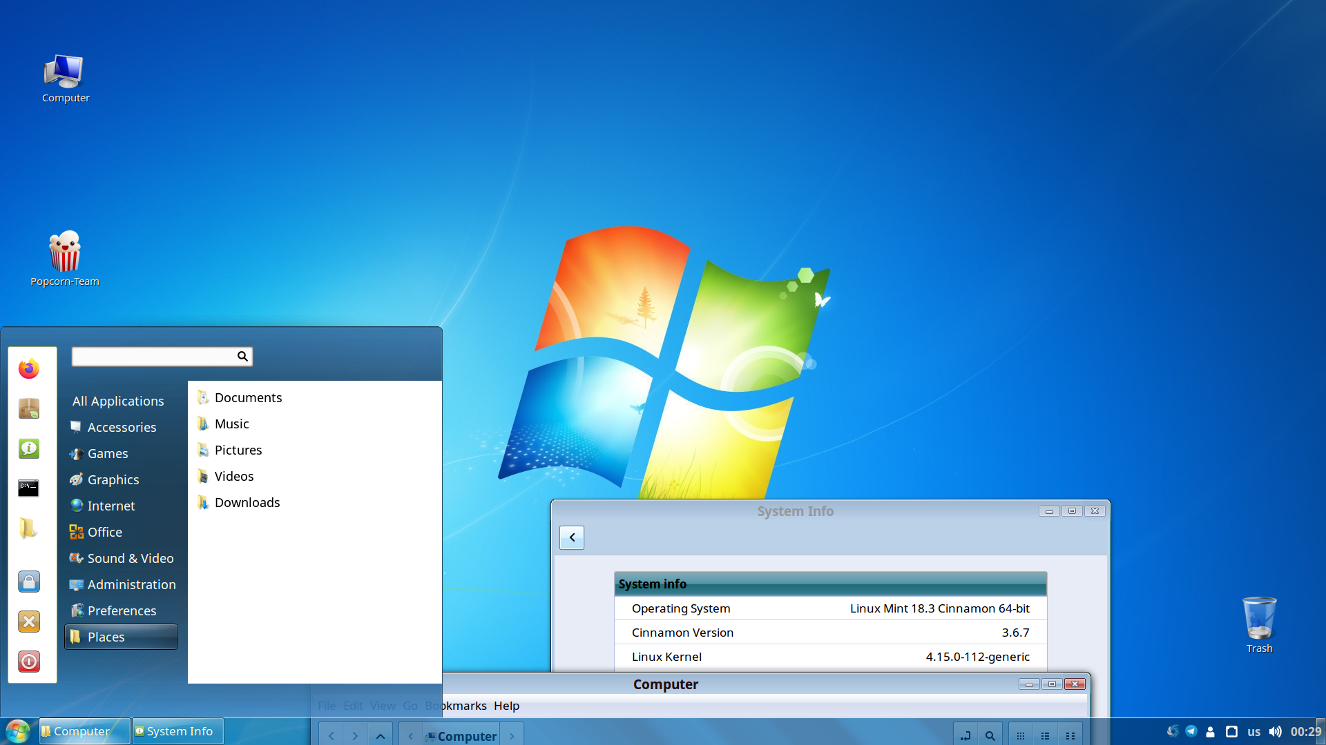 Windows linux download. Дистрибутивы Cinnamon. Линукс виндовс 7. Линукс под Windows 7. Линукс в стиле виндовс 7.