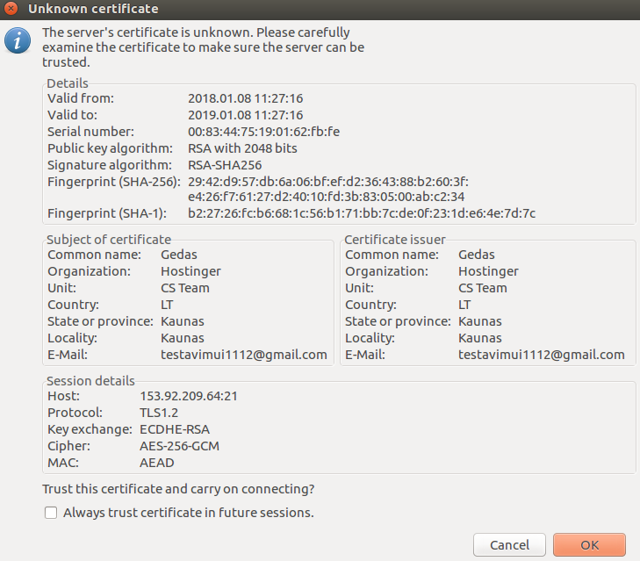 Ftp сервер linux - в ubuntu debian и centos