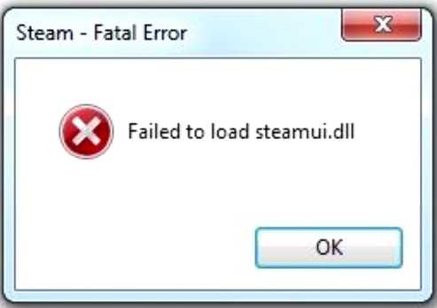 SteamUIdll входит в состав Steam, но этот файл может вызывать ошибку при обновлении игрового клиента Обычно она исправляется без труда разными способами
